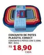 Assaí Atacadista De - conjunto de potes plasútil conect oferta