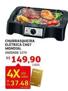 Assaí Atacadista Mondial - churrasqueira eléctrica cho7 oferta