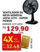 Assaí Atacadista Mondial - ventilador de mesa super power oferta