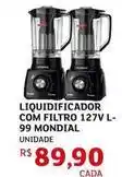 Assaí Atacadista Com filtro - liquidificador com filtro 127v l- 99 mondial oferta