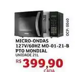 Assaí Atacadista Mondial - micro-ondas 127v/60hz m0-01-21-b pto oferta