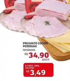 Assaí Atacadista Perdigão - presunto cozido oferta
