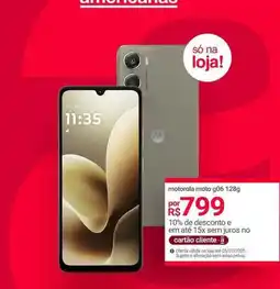 Lojas Americanas Motorola - moto g06 oferta