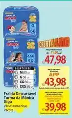 Atacadão Mônica - fralda descartável turma da giga oferta