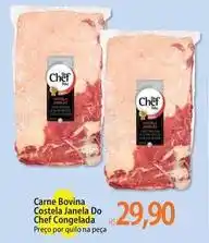 Atacadão Chef - carne bovina costela janela do chef congelada oferta