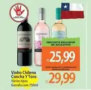 Atacadão Concha y toro - vinho chileno oferta