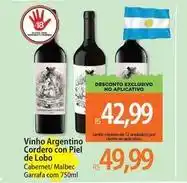 Atacadão Argentino - vinho cordero con piel de lobo oferta