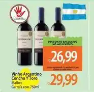 Atacadão Argentino - vinho concha oferta