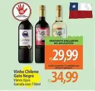 Atacadão Gato negro - vinho chileno oferta
