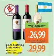 Atacadão Santa helena - vinho argentino oferta