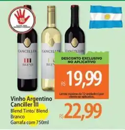 Atacadão Vinho Argentino Canciller Ill oferta