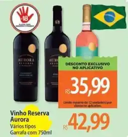 Atacadão Vinho Reserva Aurora oferta