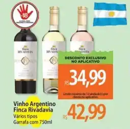 Atacadão Vinho Argentino Finca Rivadavia Vários tipos Garrafa oferta