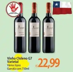 Atacadão Vinho Chileno G7 Varietal oferta