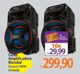 Atacadão Caixa Amplificadora Mondial Xsound 300W Unidade oferta