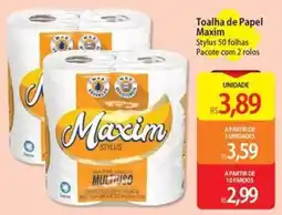 Atacadão Toalha de Papel Maxim oferta