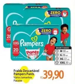 Atacadão Fralda Descartável Pampers Pants oferta