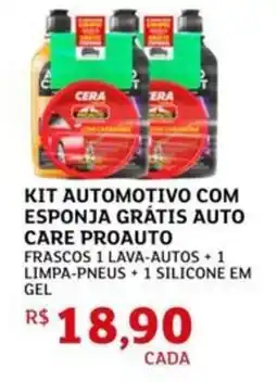 Assaí Atacadista Kit automotivo com esponja grátis auto care proauto oferta