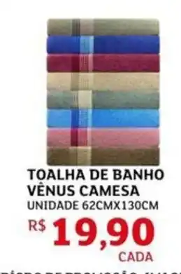 Assaí Atacadista Toalha de banho venus camesa oferta