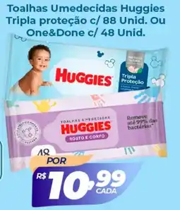 X Supermercados Toalhas Umedecidas Huggies Tripla proteção oferta
