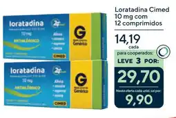 Coop Loratadina Cimed 10 mg com 12 comprimidos oferta