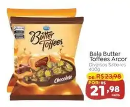 Novo Atacarejo Bala Butter Toffees Arcor Diversos Sabores oferta