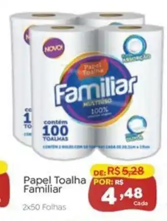 Novo Atacarejo Papel Toalha Familiar oferta