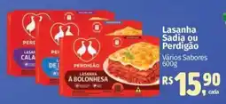 Supermercados Mateus Lasanha Sadia ou Perdigão oferta
