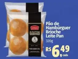 Supermercados Mateus Pão de Hambúrguer Brioche Leite Pan oferta