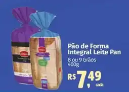 Supermercados Mateus Pão de Forma Integral Leite Pan oferta