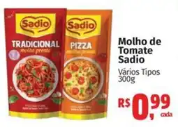 Supermercados Mateus Molho de Tomate Sadio Vários Tipos oferta