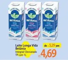 Atacadão Betânia - leite longa vida oferta