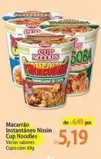 Atacadão Nissin - macarrão instantâneo cup noodles oferta