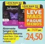 Atacadão Sempre limpo - absorvente sempre livre confort noturno oferta