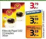 Tenda Atacado 3 corações - filtro de papel oferta