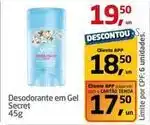 Tenda Atacado Secret - desodorante em gel oferta