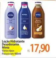 Atacadão Nivea - loção hidratante desodorante oferta