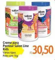 Atacadão Salon - creme para pentear salon line kids oferta
