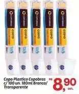 Fort Atacadista Copobras - copo plastico branco/ transparente oferta