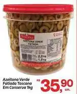 Fort Atacadista Azeitona verde fatiada toscana em conserva oferta