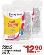Fort Atacadista Cristal - colher p/cafe/cha strawplast oferta