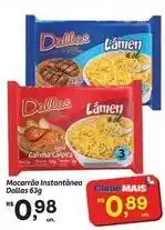 Fort Atacadista Dallas - macarrão instantâneo oferta