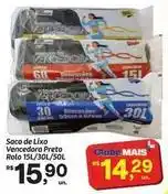 Fort Atacadista Saco de lixo preto rolo oferta