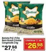 Fort Atacadista Bem brasil - batata pre-frita crinkle congelada oferta