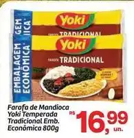 Fort Atacadista Yoki - farofa de mandioca temperada tradicional emb oferta