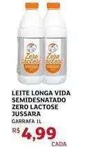 Assaí Atacadista Vida - leite longa vida semidesnatado zero lactose jussara oferta