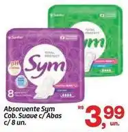 Fort Atacadista Sym - absorvente cob. suave c/ abas oferta
