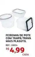 Assaí Atacadista Mais - feirinha de pote com tampa trava plasútil oferta