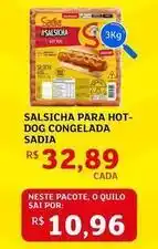 Assaí Atacadista Sadia - salsicha para hot-dog congelada oferta