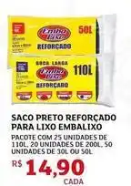 Assaí Atacadista Embalixo - saco preto reforçado para lixo oferta